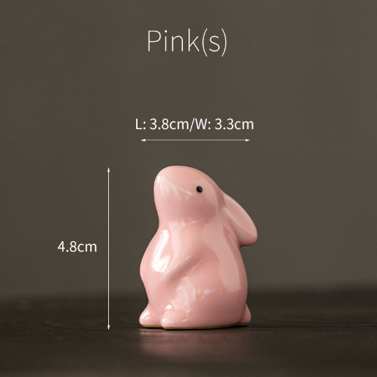 The Cute Bunny Ceramic Tea Pet