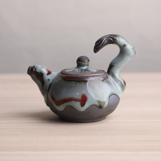 Unique  Shino-yaki Handmade Ceramic Tea Pot 200ml