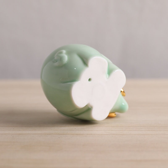 Wealth Elephant Ceramic Tea Pet