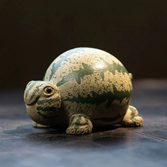 Watermelon Turtle Ceramic Tea Pet