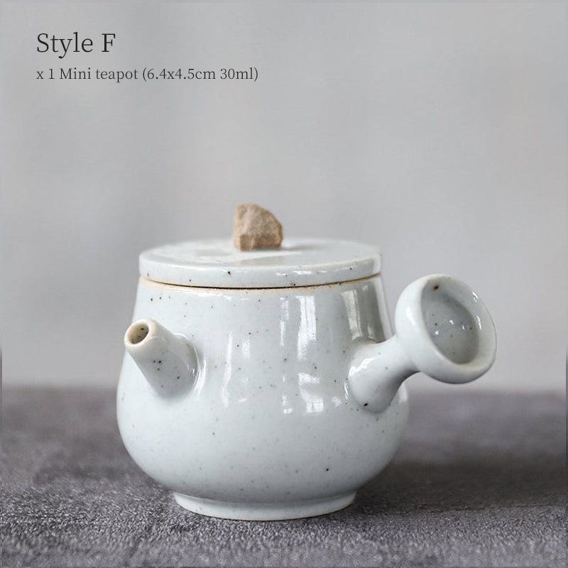 Kiln-changed Mini Side Handle Teapot 25/30ml