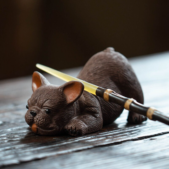 Creative French Bulldog Yixing Clay Tea Pet