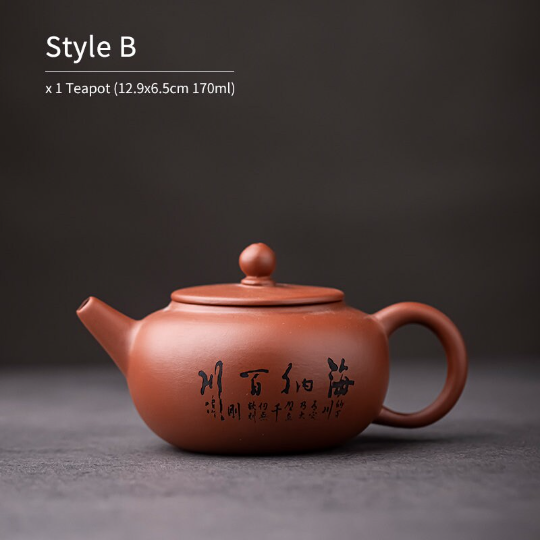 Purple Clay Teapot for Tea Ceremony Lovers 170ml