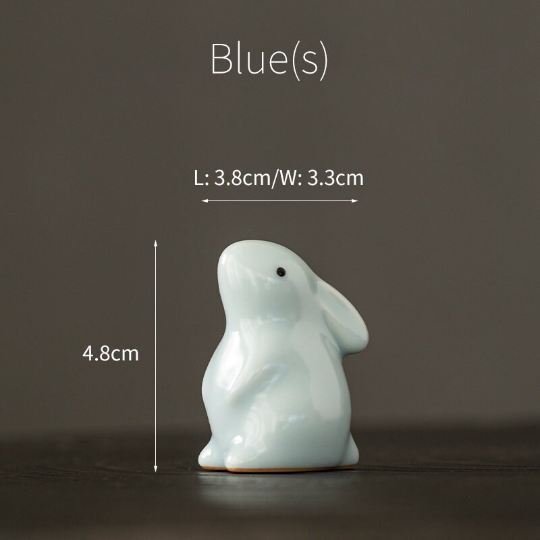 The Cute Bunny Ceramic Tea Pet