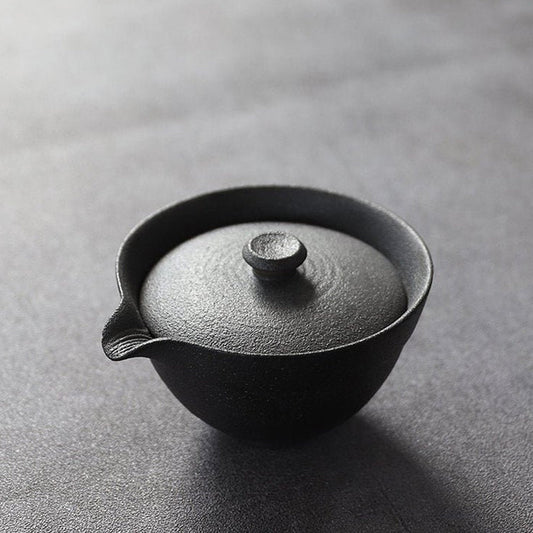 Simple Rough Pottery Gaiwan 100ml