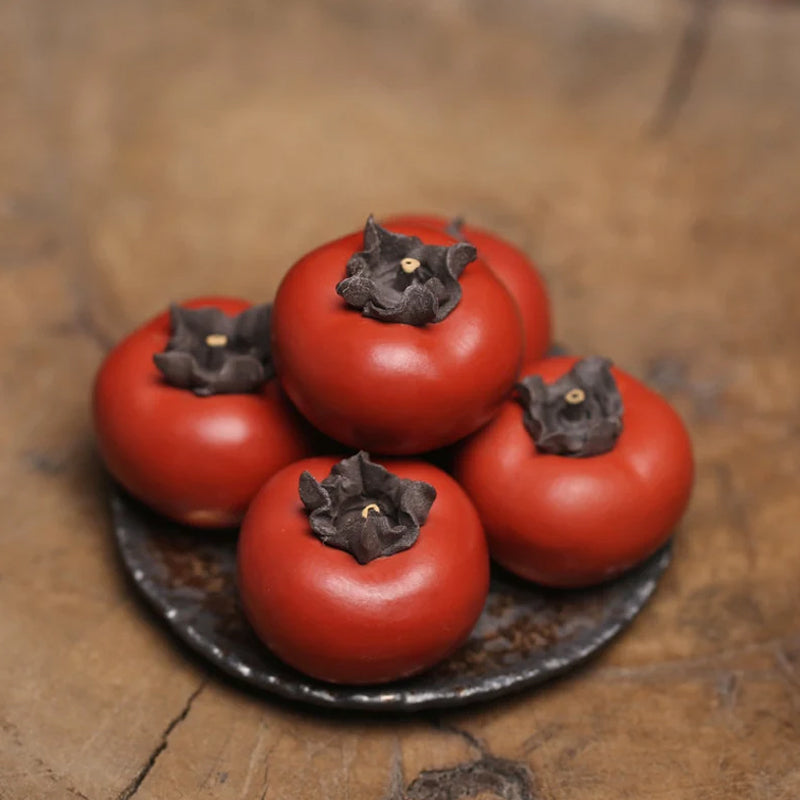 Ceramic Persimmon Tea Pet