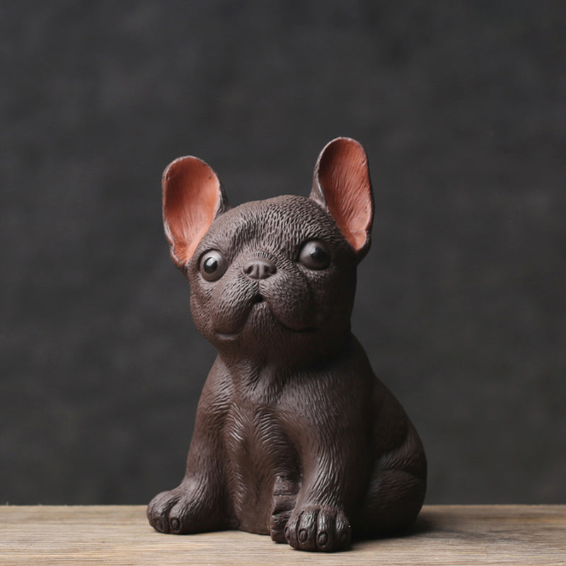 Adorable French Bulldog Ceramic Tea Pet Ornament