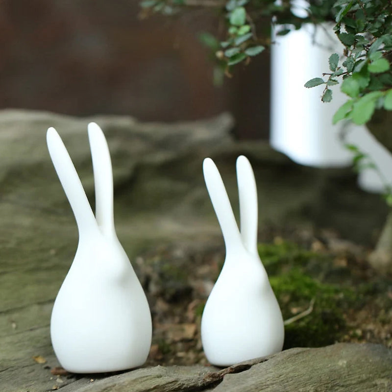 Cute Little Bunny Porcelain Tea Pet