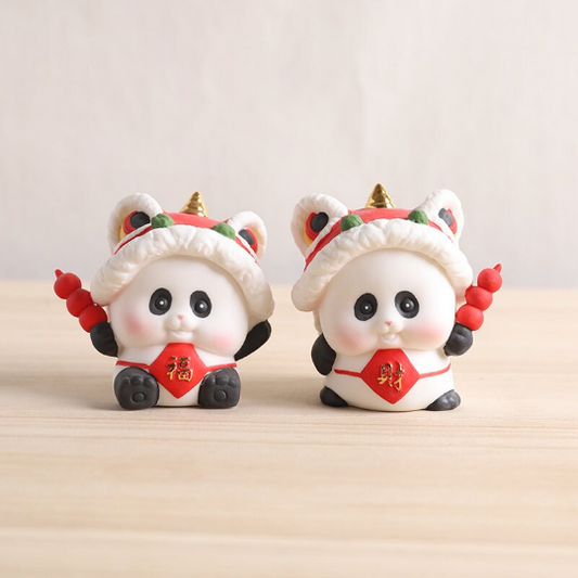 Adorable  Panda Ceramic Tea Pet