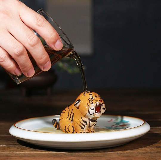 Little Tiger Ceramic Tea Pet