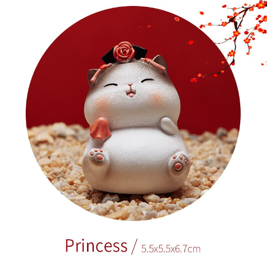 Forbidden City Treasure Cute Cat 4-Piece Ceramic Tea Pet Set