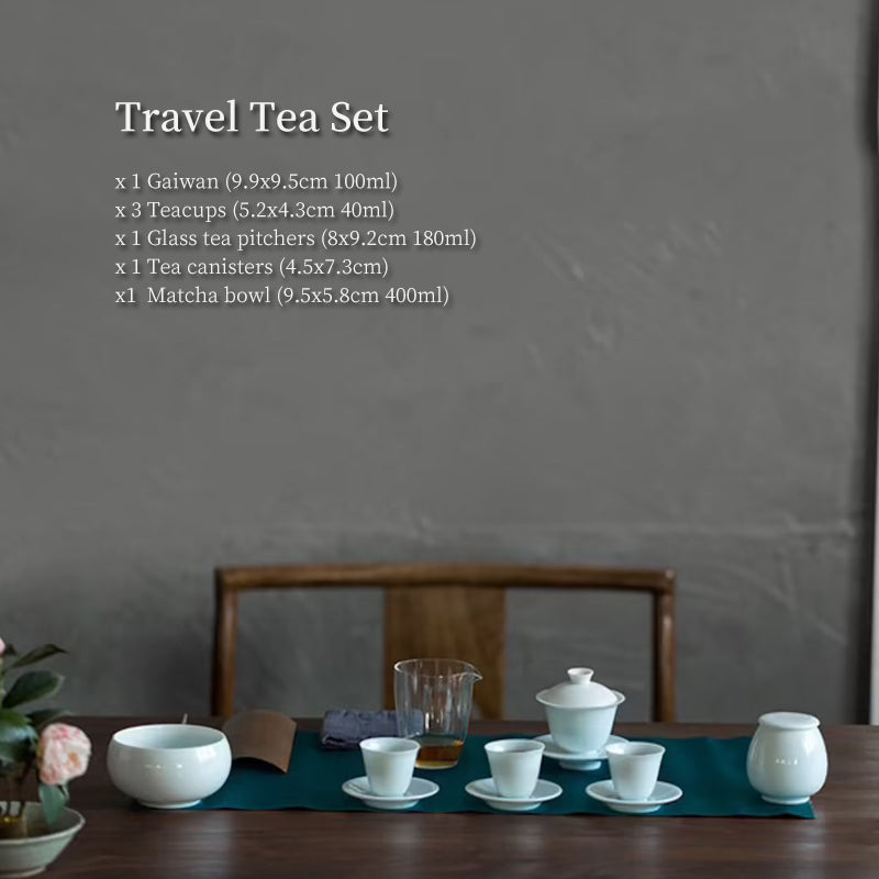 Fine Procelain Travel Tea Set 100ml