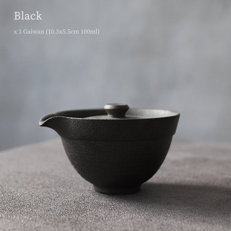 Simple Rough Pottery Gaiwan 100ml