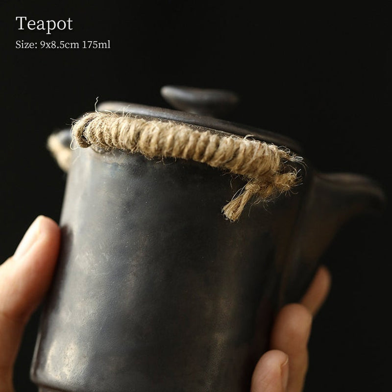 Elegant Rustic Vintage Hand-held Teapot 175ml