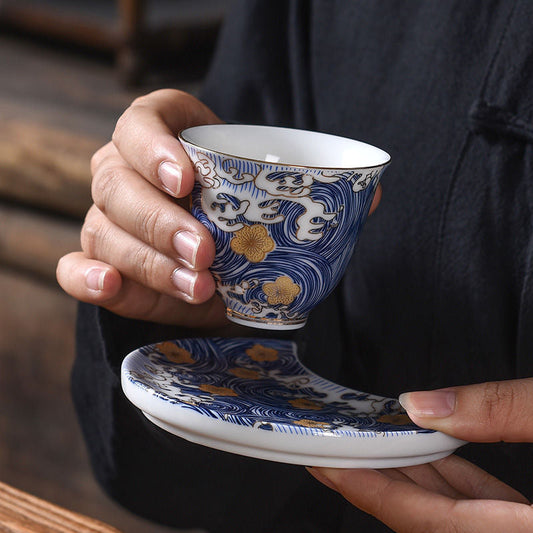 Jingdezhen Enamel Color Starry Sky Teacup 65ml