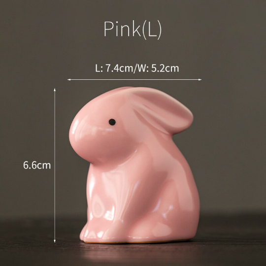 The Cute Bunny Ceramic Tea Pet