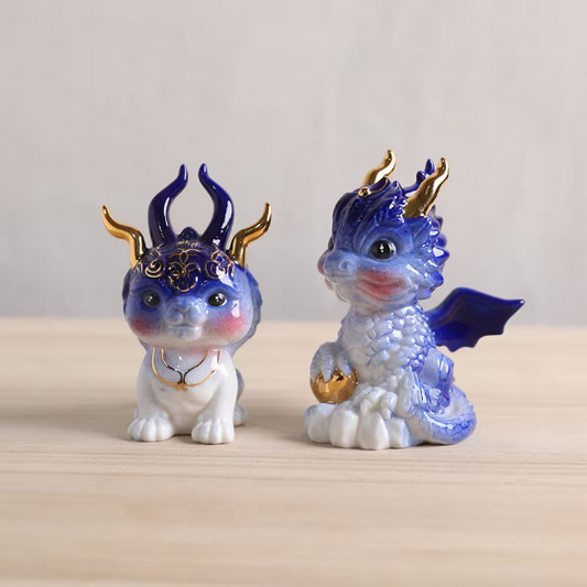 Creative Fortune Dragon Ceramic Tea Pet