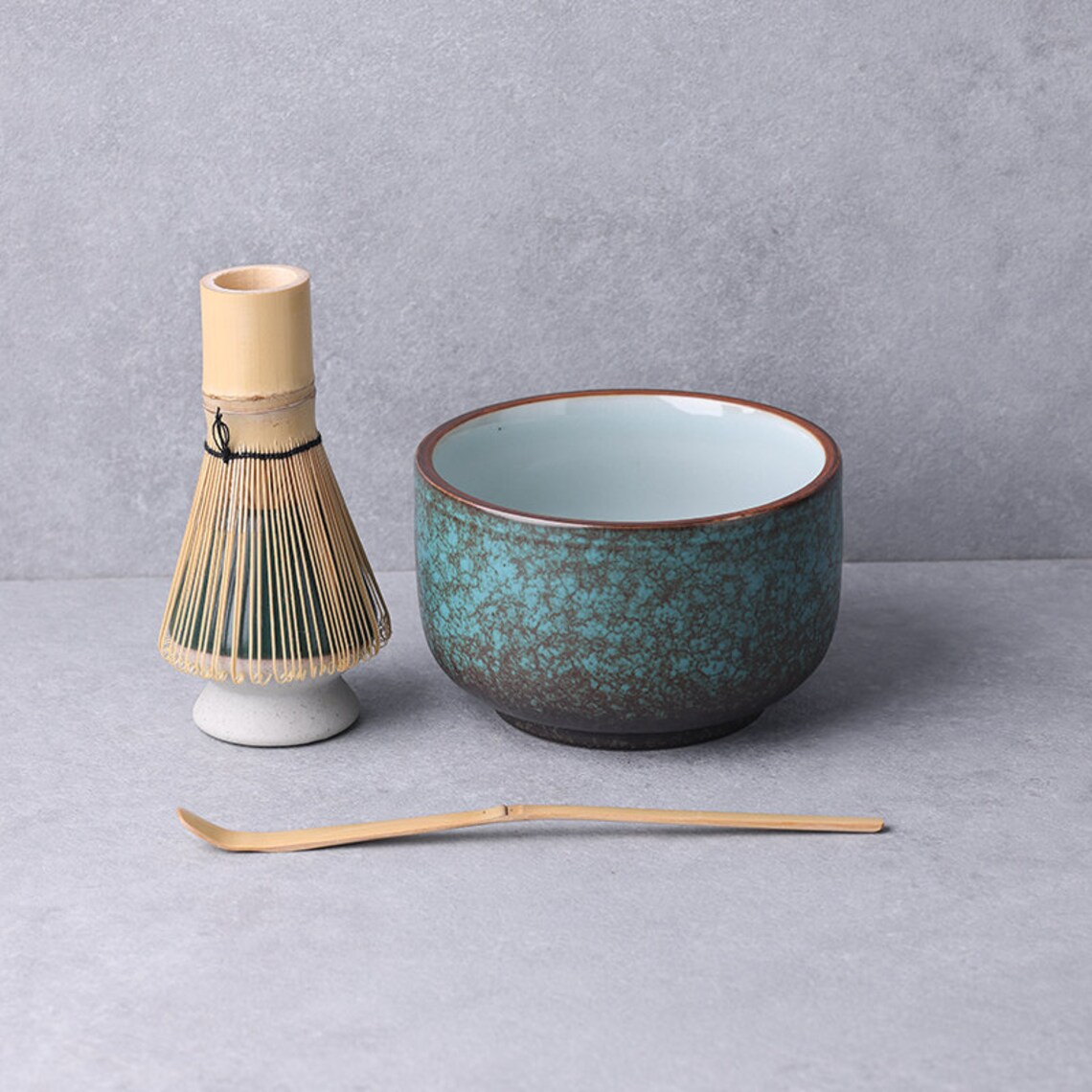 Turquoise Glaze Ceramic Matcha Set 430ml