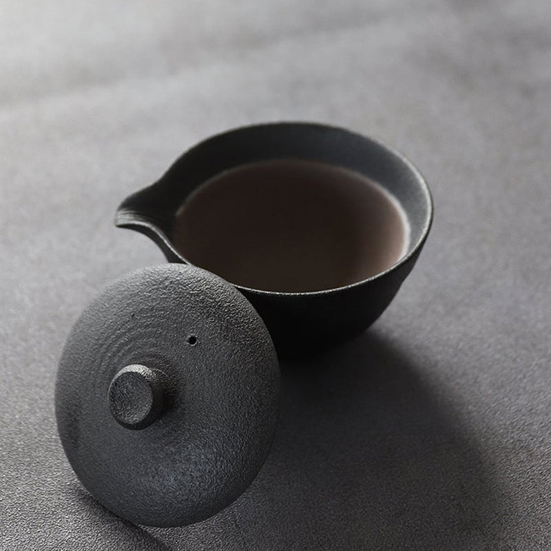 Simple Rough Pottery Gaiwan 100ml