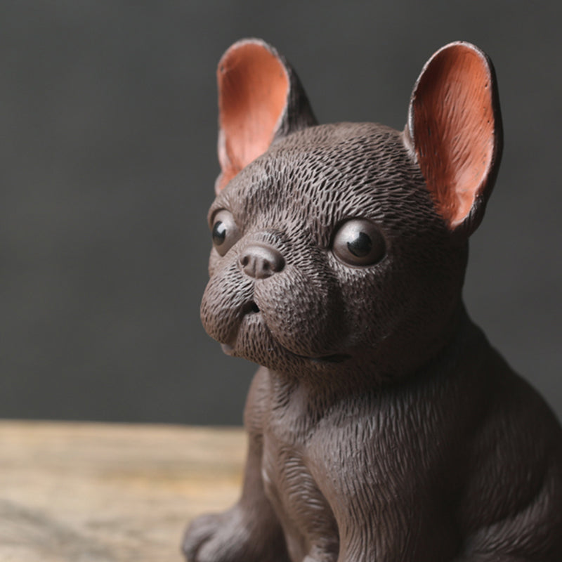 Adorable French Bulldog Ceramic Tea Pet Ornament