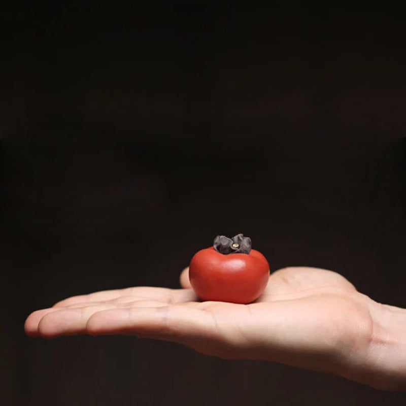 Ceramic Persimmon Tea Pet