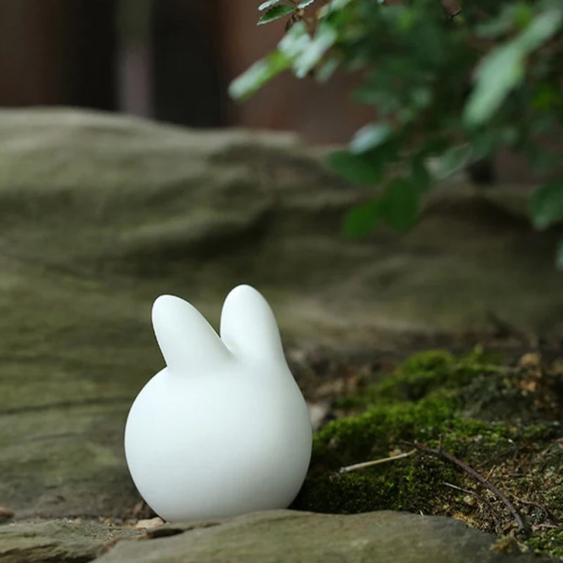 Cute Little Bunny Porcelain Tea Pet