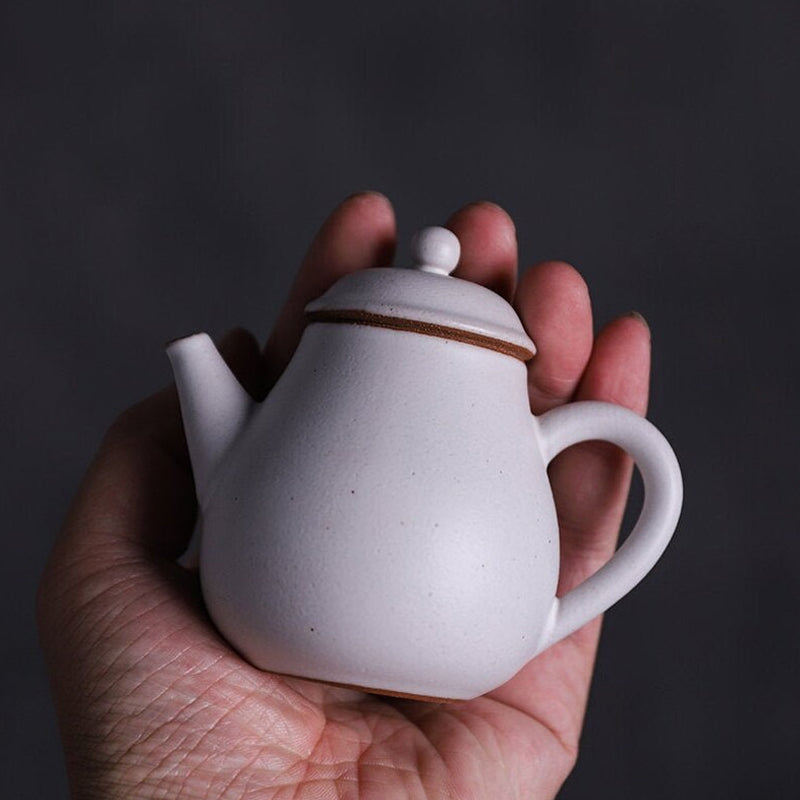 Handcrafted Ceramic Teapot with Built-in Strainer 90ml