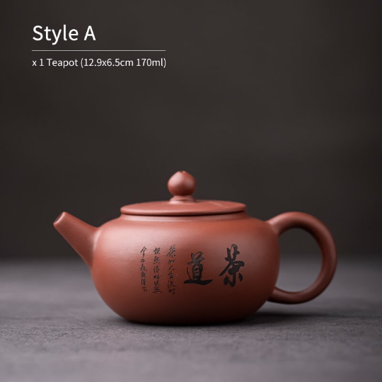 Purple Clay Teapot for Tea Ceremony Lovers 170ml