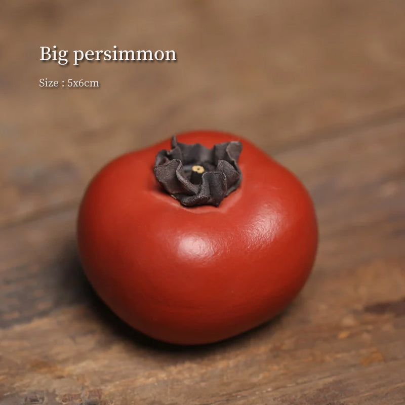 Ceramic Persimmon Tea Pet