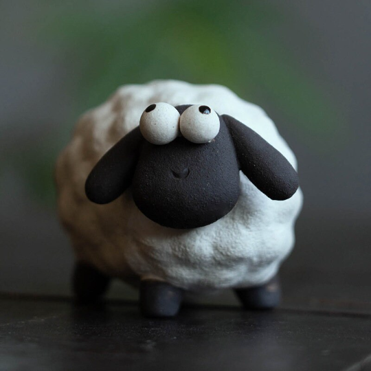 Adorable Little Lamb Yixing Clay Tea Pet