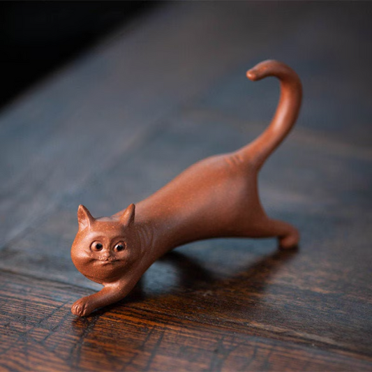 Cute cat Ceramic Tea Pet