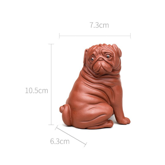 The Cute Dog Purple Clay Tea Pet