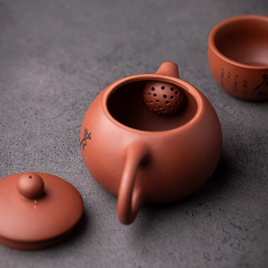 Chinese Genuine Handmade Purple Clay Tea Pot 180ml