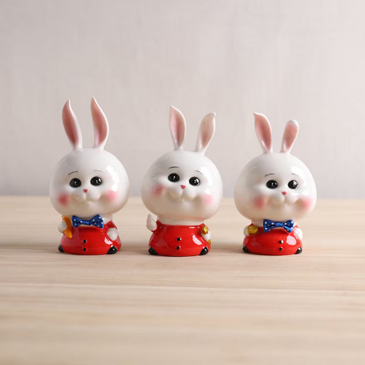 Creative Little Rabbit Ceramic Tea Pet