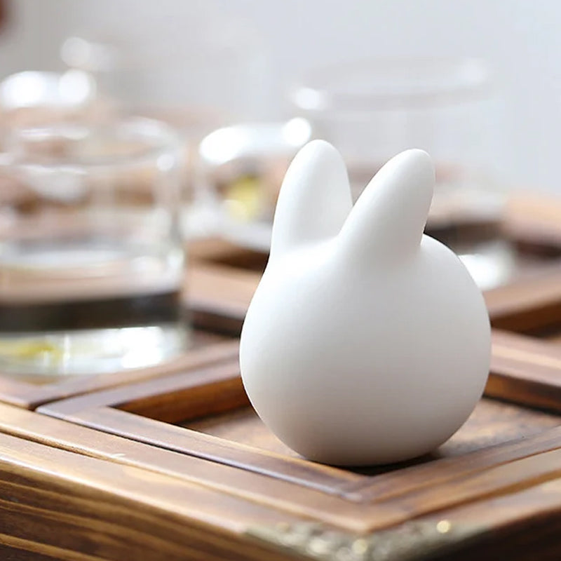 Cute Little Bunny Porcelain Tea Pet