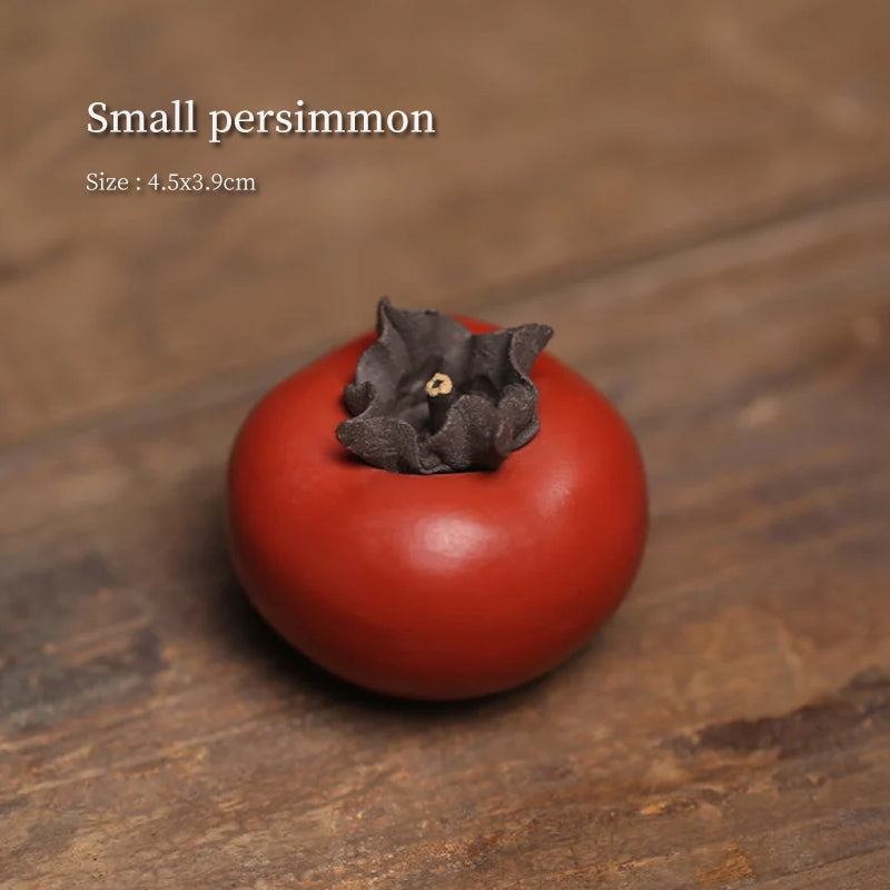 Ceramic Persimmon Tea Pet