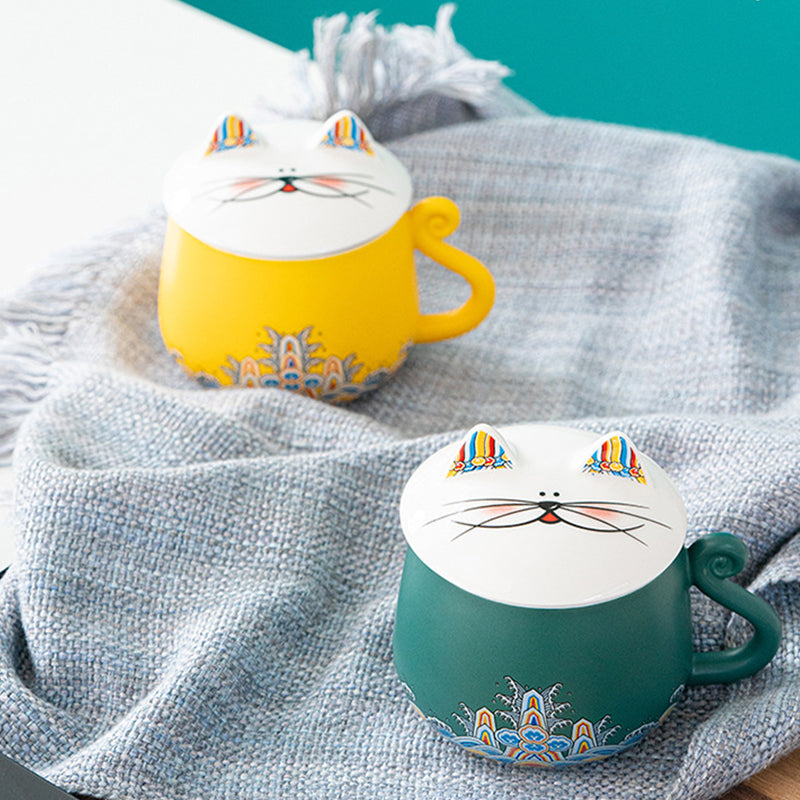 Colorful Ceramic Tea Mugs 325ml