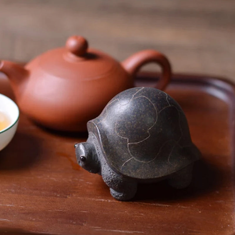 Longevity Turtle Ceramic Tea Pet