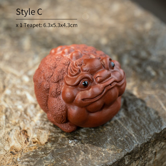 Auspicious Toad Yixing Clay Tea Pet