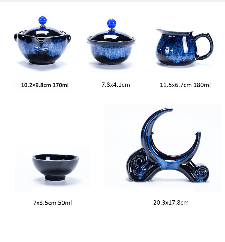 Blue Moon Ceramic Automatic Tea Brewing Set 170ml