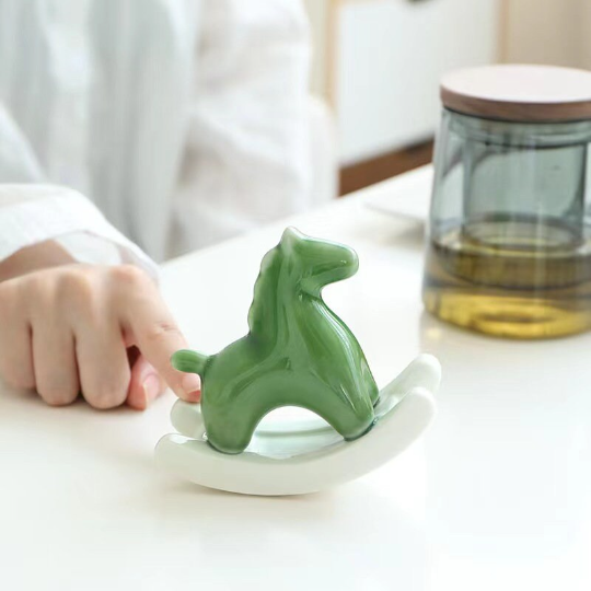 Rocking Horse Ceramic Tea Pet