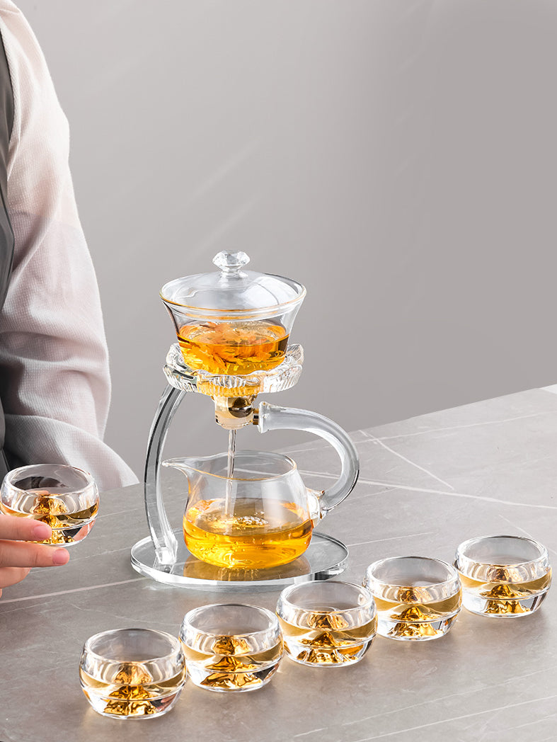 High Borosilicate Glass Automatic Tea Brewing Set