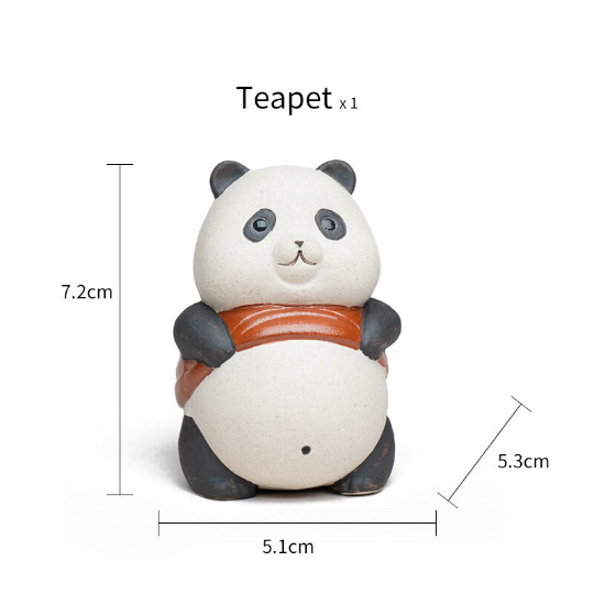 Adorable Little Panda Ceramic Tea Pet