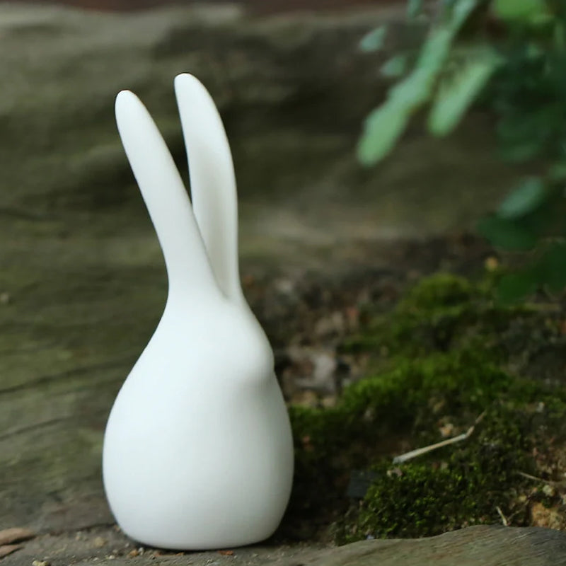 Cute Little Bunny Porcelain Tea Pet