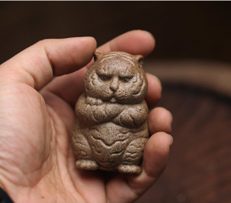 Fat Tiger Ceramic Tea Pet