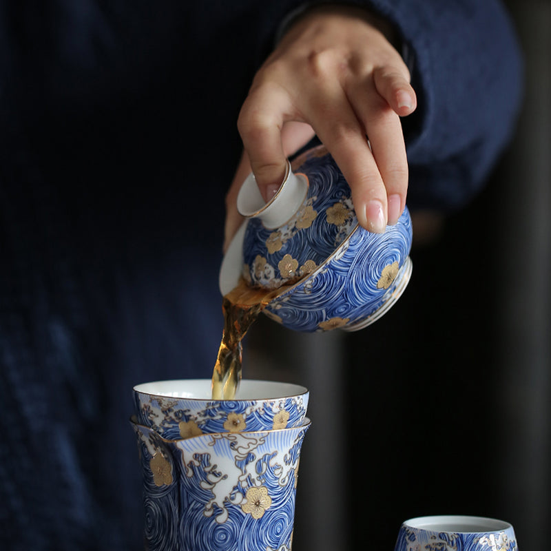 Starry Night Ceramic Gaiwan 150ml