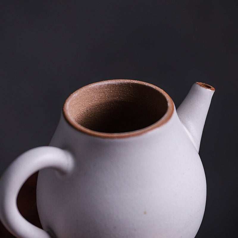 Handcrafted Ceramic Teapot with Built-in Strainer 90ml