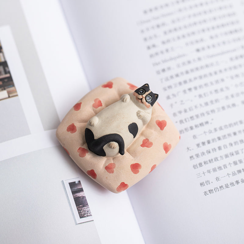 Creative Cute Kitty Ceramic Tea Pet