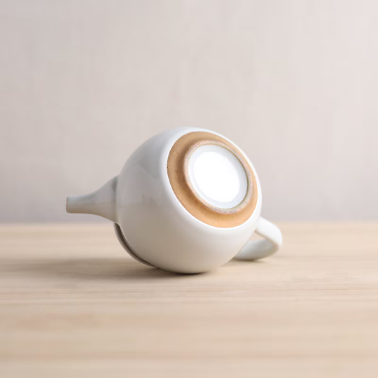 White Fresh and Elegant Ceramic Teapot 250ml