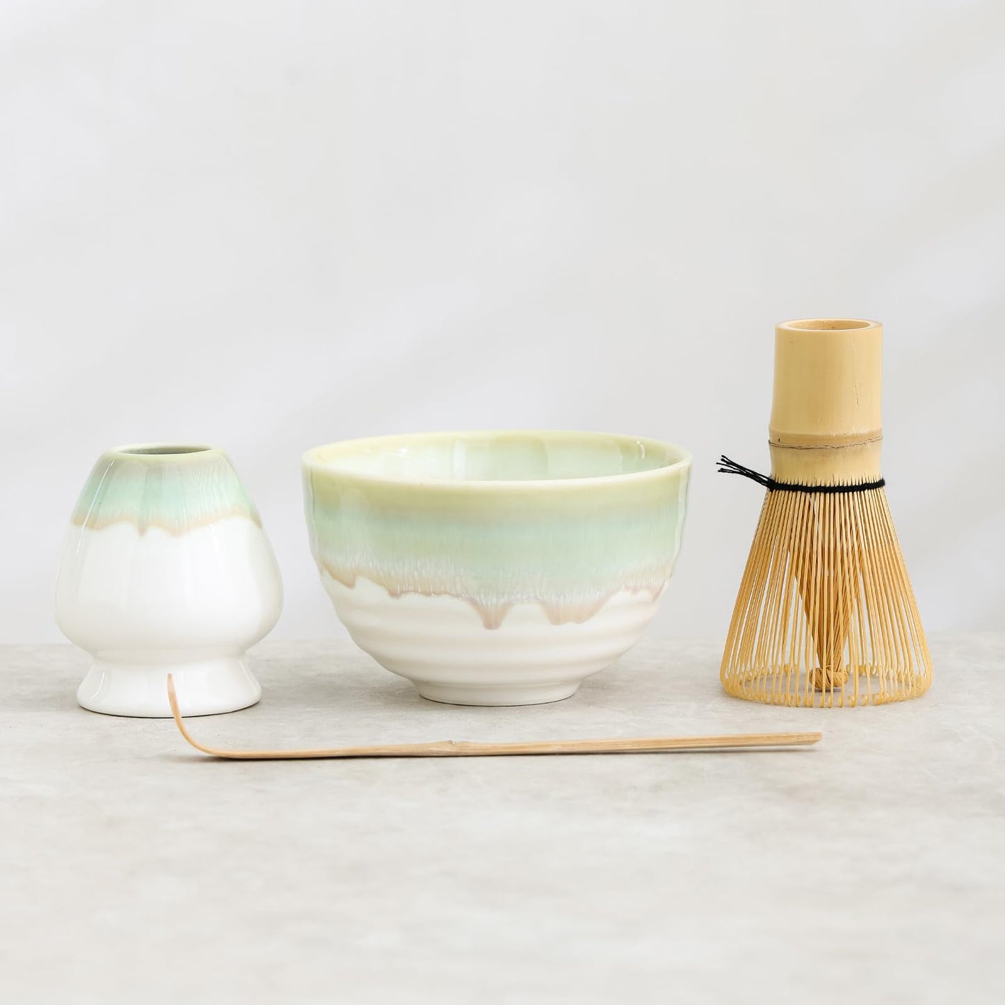 Flowing Glazed Ceramic Matcha Set 300ml